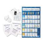 Pacon Classroom Management Pocket Chart w/Cards, Blue, 23 3/4w x 40 3 