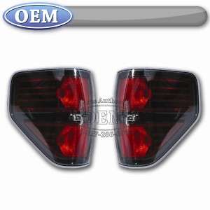 NEW 2009 2011 Ford F 150 Black Harley Taillights PAIR  