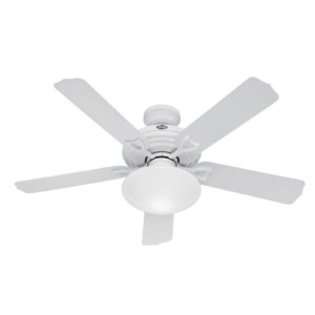 Hunter Fans 23697 52 Beaufort Traditional WET Outdoor White Ceiling 