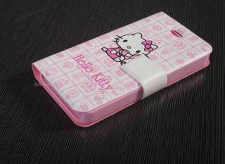 Hello Kitty & Phone Wallet Pouch Leather Case Cover For iPhone 4 4G 4S 