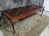 AMAZING MAHOGANY TABLE DINING ROOM SET AMERICAN DREW CHIPPENDALE 