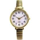 Timex Ladies Carriage Watch w/Round Goldtone Case, Cream Dial and GT 