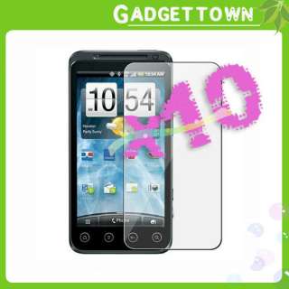 10x Clear Screen Guard Protector Cover For HTC EVO 3D  