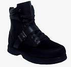 US Polo Assn. RAYCE Mens Black Hiking Duck Buckle Boots