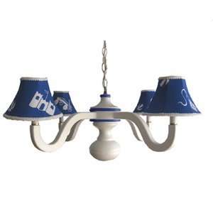 playthings blue spindle chandelier 