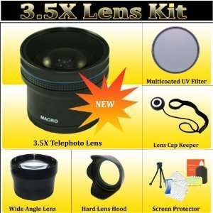 Macro Lens + UV Filter + Tuilip Lens Hood + More FOR THE Sony A35, A65 
