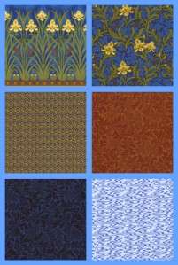 The Tiffany Window Blue Quilt Kit by RJR Fabrics  