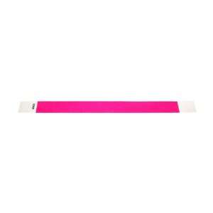  Neon Pink   3/4 Tyvek Wristbands   500 Ct. Office 