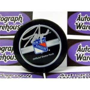 Adam Graves Autographed Puck   ) (Official NHL NG   Autographed NHL 