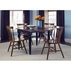   Creations II Casual 5 Piece Drop Leaf Dining Set in Black and Tobacco