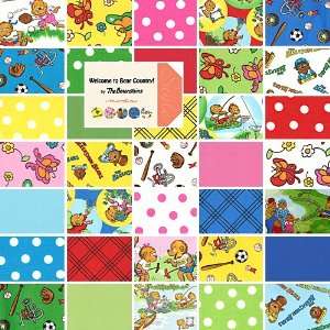 Berenstain Bears WELCOME TO BEAR COUNTRY 5 Charm Pack Fabric Quilting 