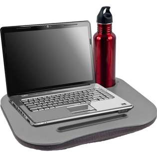 Quality Laptop Buddy Gray Cushion Desk w/ Pen & Cup Holder at  