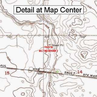  USGS Topographic Quadrangle Map   Overly, North Dakota 
