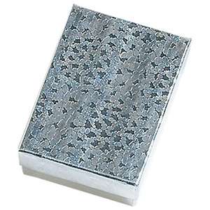 wholesale 25 SILVER Cotton Filled Jewelry Gift Boxes 2  