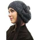 Patricia Avenue Handmade Alpaca Hat in Rasta Style   Granite Charcoal 