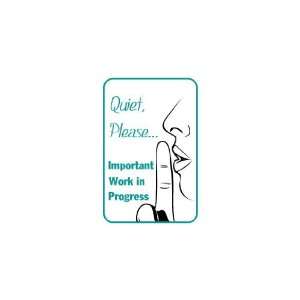  3x6 Vinyl Banner   Quiet Please Image 