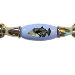  Picasso Triggerfish Tropical Fish BRASS DRAWER Pull Handle 