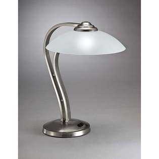   Lighting Contemporary 1 light Brushed Nickel Desk Lamp 