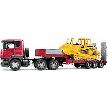 Scania R Series Truck with Low Loader   Bruder Toys America   ToysR 