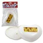 DDI Heart Shape Soap Dish With Lid 5.25 Inches Long(Pack of 36)