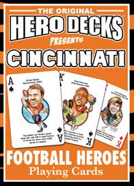 Cincinnati Bengals NFL Football Playing Poker Cards Fans Hero Decks 