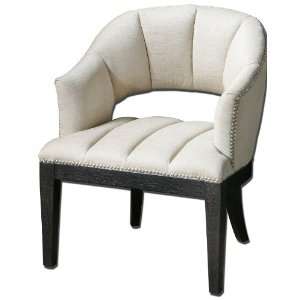  Uttermost 33.5 Bovary, Armchair Tufted Channels Tailored 