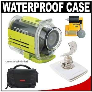  Contour GPS Waterproof Case (Yellow) with Surf Wake Mount 