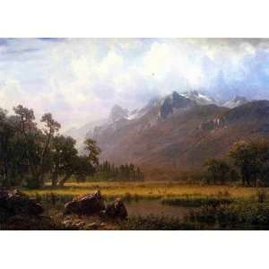 Oil Painting The Sierras near Lake Tahoe, California Albert Bierstad