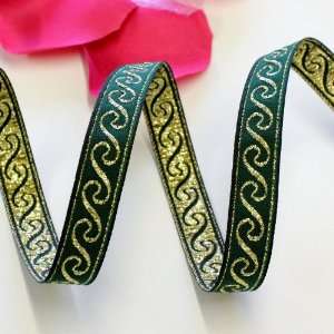   Waves Metallic Jacquard Ribbon Trim Tape JL011 Arts, Crafts & Sewing