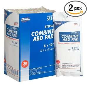  First Aid Only 8 X 10 Trauma Pad, 20 Count Boxes (Pack 