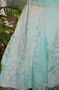 ANTHROPOLOGIE Elevenses Water Garden Dress 0 xs lily  