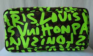 LOUIS VUITTON Green*GRAFFITI NEVERFULL GM*Bag Handbag  