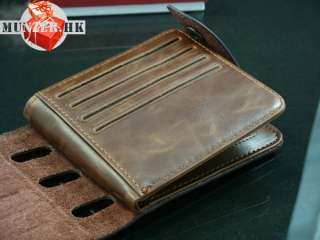   Leather Wallet Pockets Card Clutch Cente Bifold Purse D1202 8  