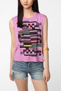 UrbanOutfitters  Truly Madly Deeply Geo Muscle Tee
