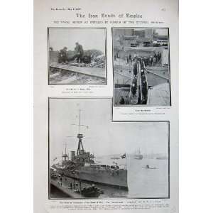   1907 Naval Review Spithead Dreadnought Ship Submarines