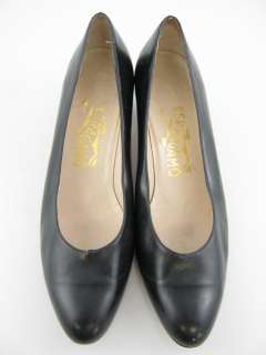   shoes are black leather, classic style heels. These are great shoes