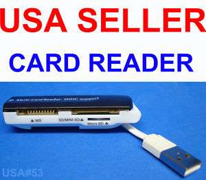 USB VIDEO MEMORY CARD READER MS SD MICRO MINI US SELLER 740617122534 