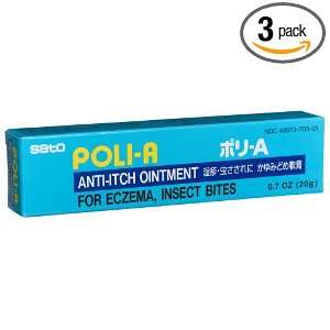  Sato Poli a Anti itch Ointment, 0.71 Ounce Boxes (Pack of 