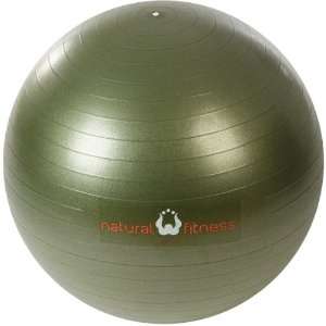  Natural Fitness Burst Resistant Exercise Ball (65cm, Olive 