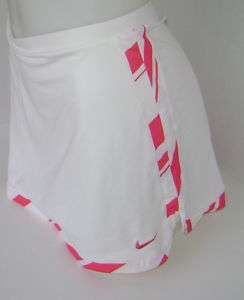 New Nike Girls Tennis Border Skirt/Skort White/Pink XL  
