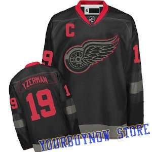  NHL Gear   Steve Yzerman #19 Detroit Red Wings Black Ice 