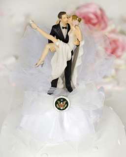 Miltary Over the Threshold Wedding Cake Topper  
