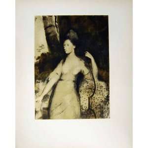  1900 Reynolds Sketch Lady Holding Bow Dyce Collection 
