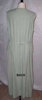Womens DRESSBARN Sleeveless Dress Green 20W EUC  