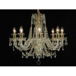 0CH 08 Crystal AG Bohemian Crystal Chandelier Imported From Europe