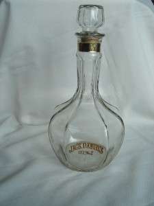 JACK DANIELS Old No 7 Glass Decanter Roosevelt Inaugural Bottle 