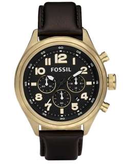 NEW Fossil DE5000 Classic Leather Mens Watch  