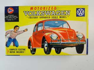 Vintage Pyro Motorized Volkswagen Beetle Car Toy Model Kit 1960s Retro 