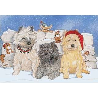  Productions C933 Holiday Boxed Cards  Cairn Terrier