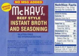 McKays Seasoning No MSG Added Beef Chicken 4   6oz Jars  